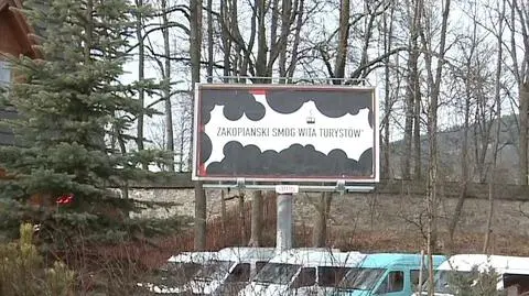 „Zakopiański smog wita turystów” w dwóch miejscach miasta