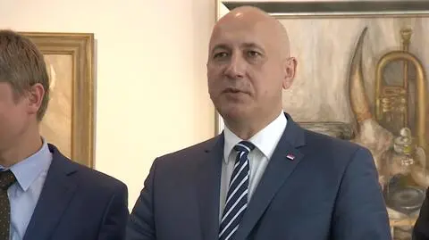 Joachim Brudziński i kot