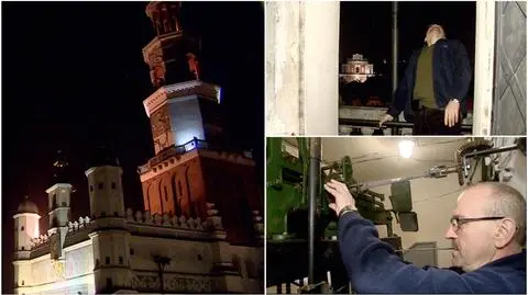 Henryk Sieg opiekuje się zegarami i koziołkami