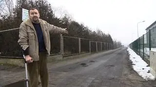 Pan Zbigniew został pozostawiony na tej drodze
