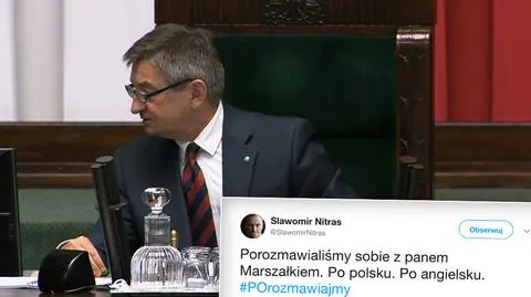 Problemy Marka Kuchcińskiego z wymową w języku angielskim