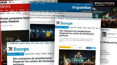Zagraniczne media piszą o wydarzeniach w Polsce 