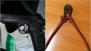 Podczas przeszukania policjanci odnaleźli pistolet