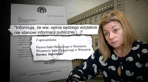 Z raportu wizytatora wynika, że sędzia Anna Bator-Ciesielska mogła odmówić orzekania z innym sędzią