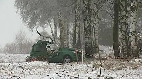 Uderzyli w drzewo. Kobieta zginęła na miejscu