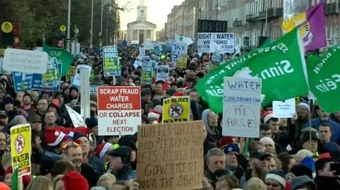 Dublin protestuje przeciwko opłatom za wodę