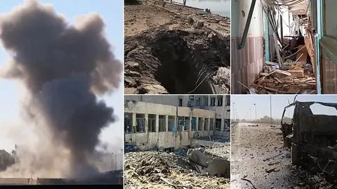Rosjanie w Syrii. Rakka. Dżihadyści pokazują nagrania z bombardowań