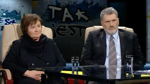 Magdalena Środa i Piotr Strzembosz w Tak Jest