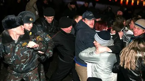 Manifestajcja została brutalnie stłumiona