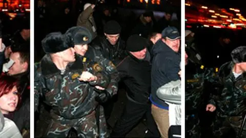Reżim Łukaszenki brutalnie tłumi wiec opozycji
