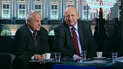 Stefan Niesiołowski i Józef Oleksy w "Faktach po Faktach"