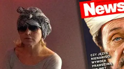 Monika Olejnik w turbanie