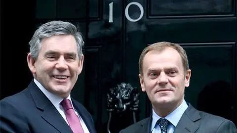 Tusk z Brownem o kryzysie