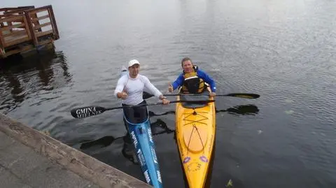 "Im trudniej, tym lepiej". Maratończyk popłynie Wisłą pod prąd