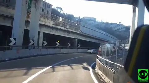 Tak wyglądał most w Genui pół roku temu. Nagranie Reportera 24