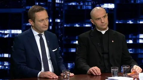Ks. Przemysław Drąg i Paweł Rabiej w "Kropce nad i"