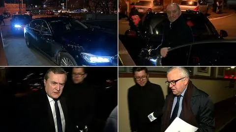 Spotkanie kierownictwa PiS z prezesem Kaczyńskim w siedzibie partii
