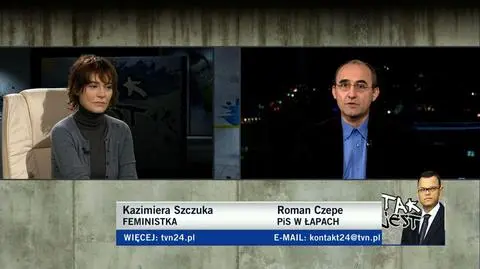 Kazimiera Szczuka i Roman Czepe w Tak jest