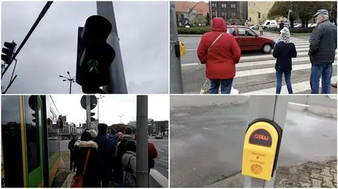 Poznań: na tym skrzyżowaniu piesi muszą uzbroić się w cierpliwość