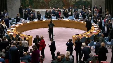 President of Poland, Andrzej Duda at a debate in the UN Security Council