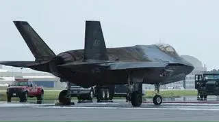 F-35 stanął w ogniu podczas startu z bazy Eglin