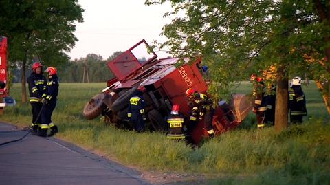 Wypadek strażaków ochotników