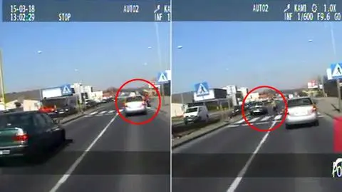 Katowice: Przejechał przez pasy tuż przed pieszymi