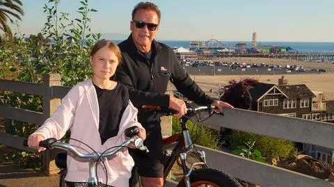 Arnold Schwarzenegger pokazał zdjęcia ze spotkania z Gretą