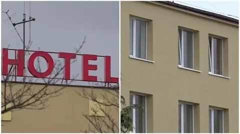 Mężczyzna został wypchnięty z okna hotelu w Słupsku (wideo archiwalne)