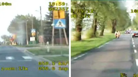 Pijany uciekał do lasu. Chowali się za drzewami