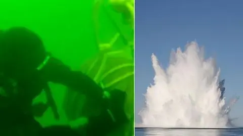 Zdetonowali bomby na zatoce