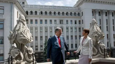 Kersti Kaljulaid jest z wizytą na Ukrainie