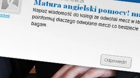 "Pomocy, mam 15 min!". Znów przeciek na maturze?