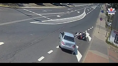 Biała Podlaska: Kolizja motocyklisty z samochodem
