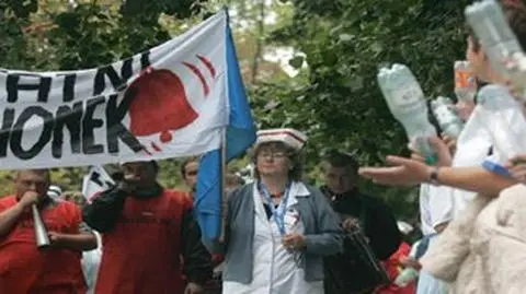 Kierowcy protestują razem z pielęgniarkami