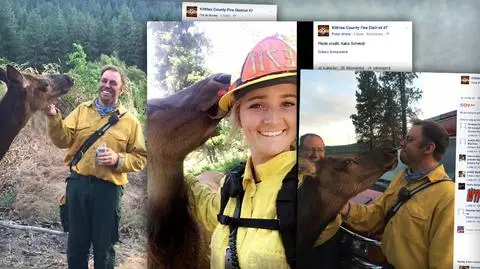 Przyjacielska klępa przywitała strażaków