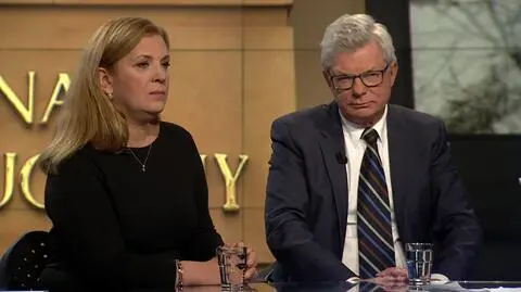 Elżbieta Jakubiak i Andrzej Celiński w "Faktach po Faktach"