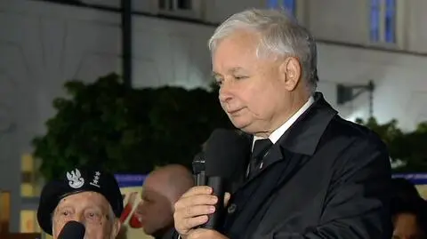 Jarosław Kaczyński zabrał głos w trakcie obchodów