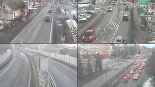 Ruch w sobotę popołudniu na Zakopiance nie był duży 
