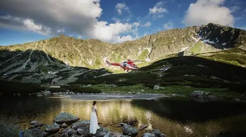 Zakopane. Miała być niezapomniana sesja i taka była. Pana młodego zabrało TOPR