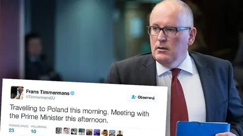 Timmermans spotka się z premier Beatą Szydło i Andrzejem Rzeplińskim
