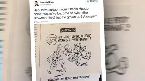 "Charlie Hebdo". Ojciec Aylana odpowiada na karykaturę