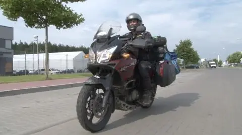 Woodstock. Motocyklem przyjechał z Australii