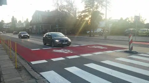 Poznań: na ul. Pułaskiego powstała pierwsza w mieście śluza rowerowa