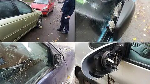 Szli i niszczyli samochody. W sumie 58