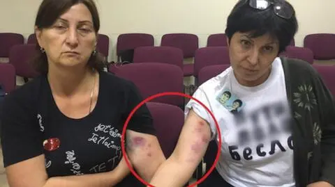 Protestujące kobiety zostały brutalnie zatrzymane