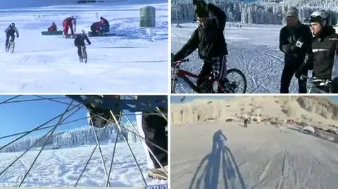 Rowerowe białe szaleństwo. W cztery 
minuty ze szczytu Czarnej Góry