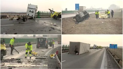 Dwie osoby nie żyją, siedem rannych. Wypadek na A4
