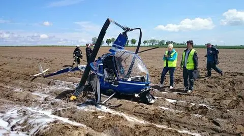 Śmigłowiec rozbił niedaleko Tomasza Bolesławieckiego. "Leży w kartoflisku"