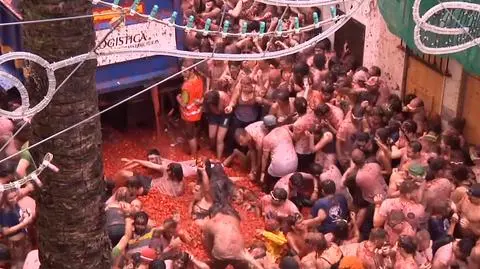 Doroczna La Tomatina odbyła się w hiszpańskim mieście Buñol